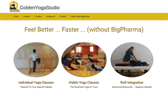 Desktop Screenshot of goldenyogastudio.com